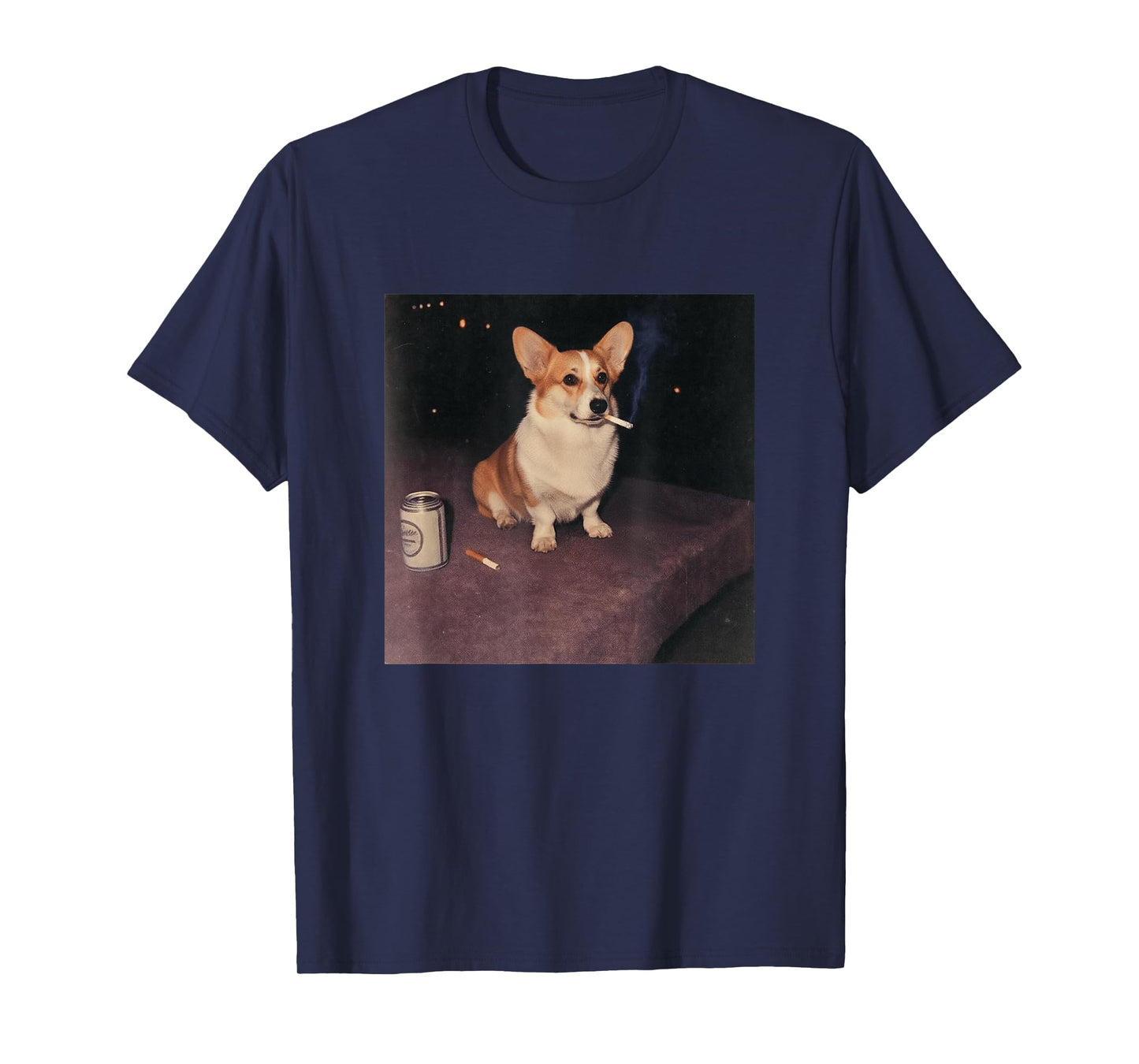 Funny Smoking Corgi Cigarette Beer Gen Z T-Shirt