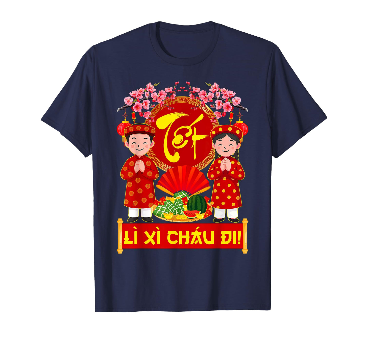 Li Xi Chau Di Chuc Mung NAM Moi Vietnamese New Year TET Kids T-Shirt