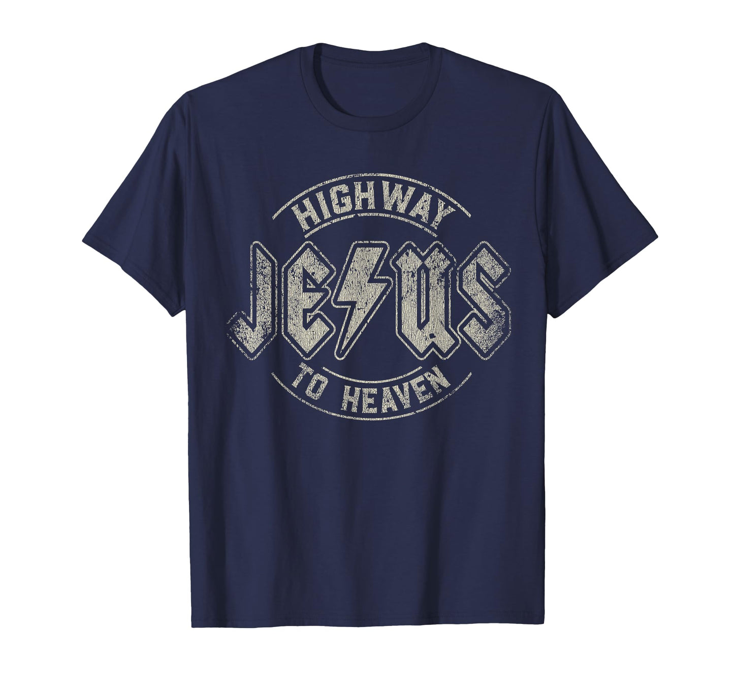 Vintage Retro Style Jesus Highway to Heaven T-Shirt