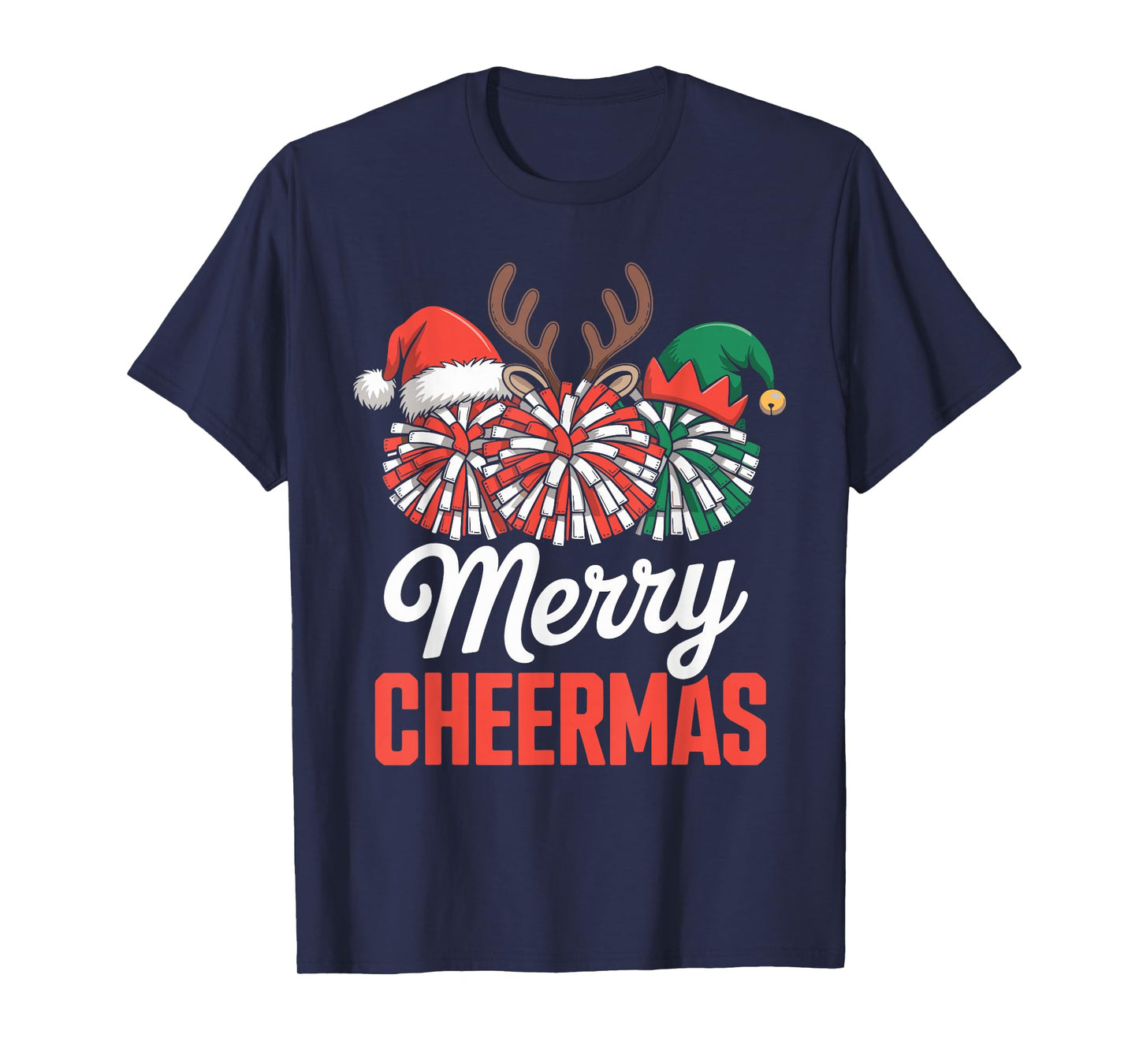 Funny Christmas Cheerleading T-Shirt