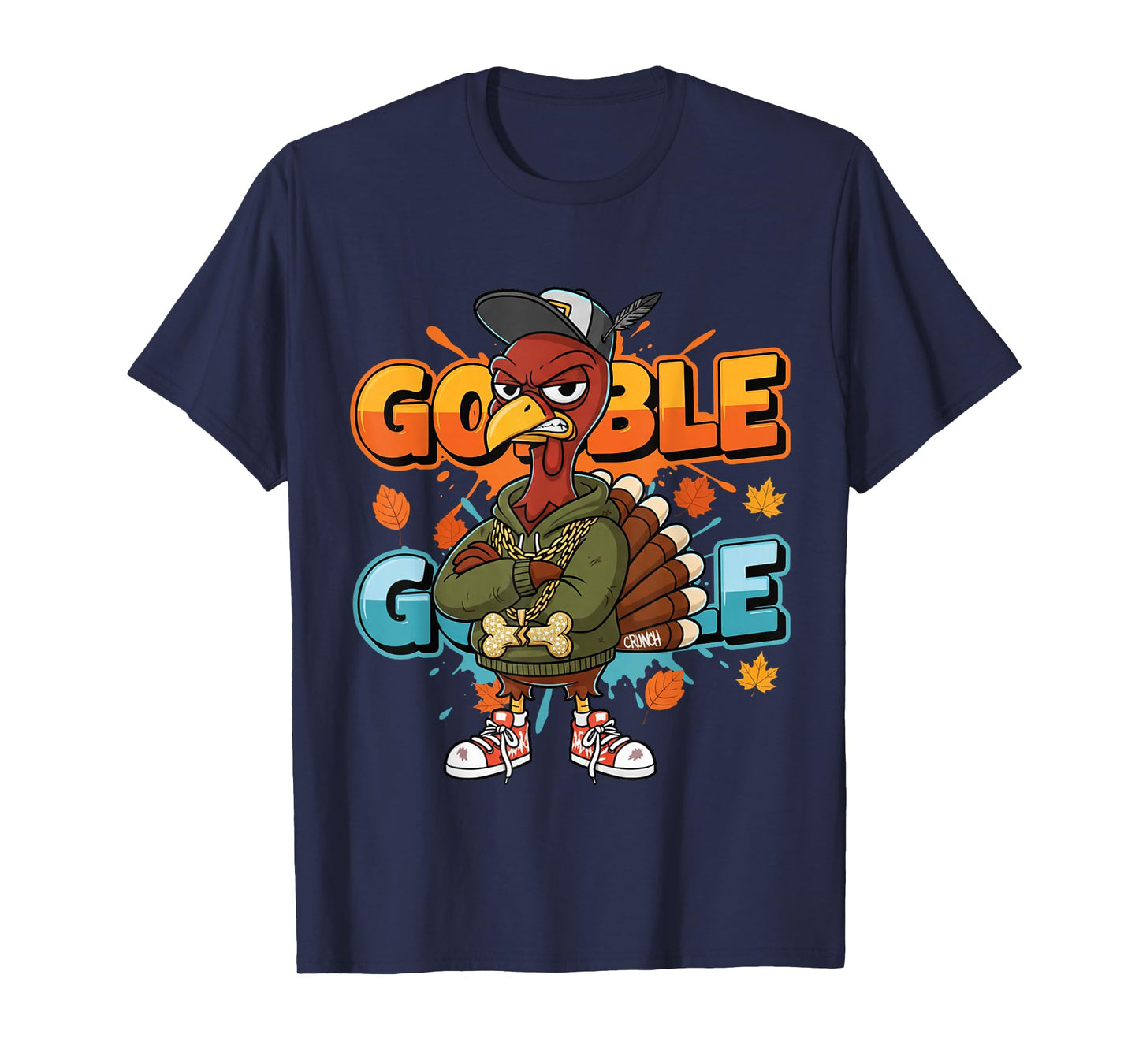 Thanksgiving Shirt for Boys Kids Youth Hip Hop Turkey T-Shirt