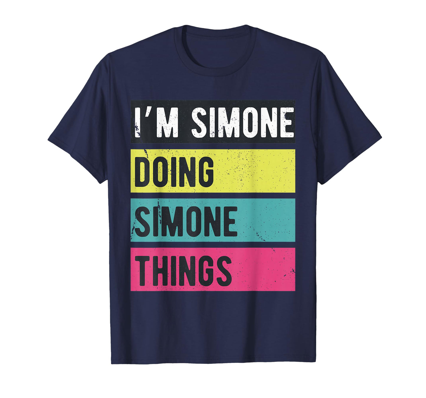 Doing Simone Things Funny Personalized Names Retro T-Shirt