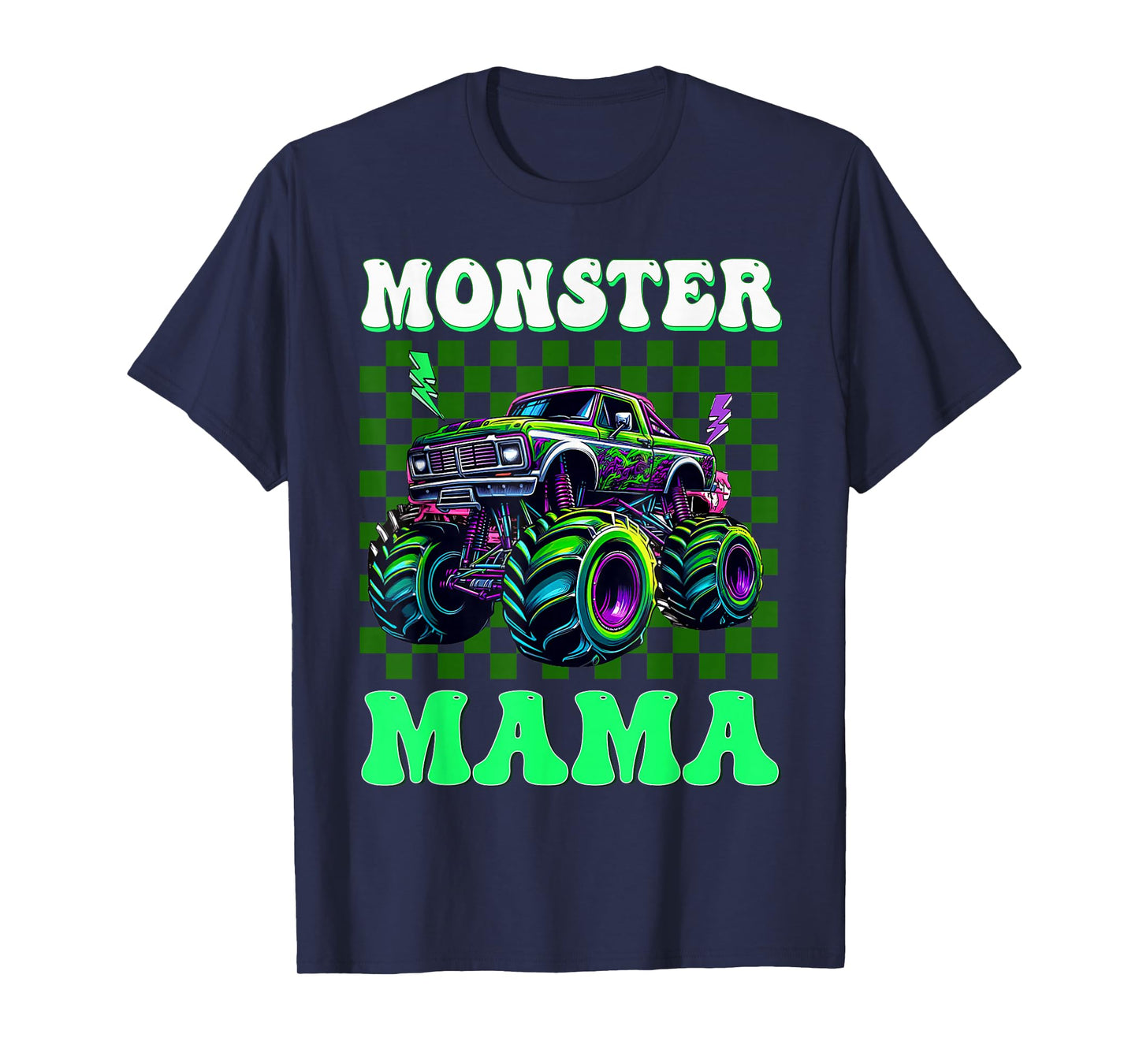 Monster Truck Mom Mama of The Birthday Boy Family Matching T-Shirt