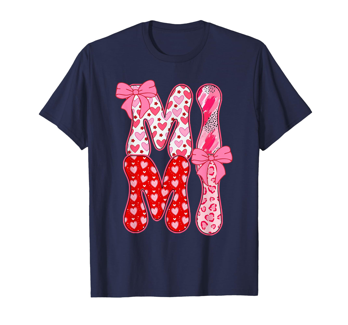 Mimi Coquette Bow Leopard Mimi Valentine Day Mother's Day T-Shirt