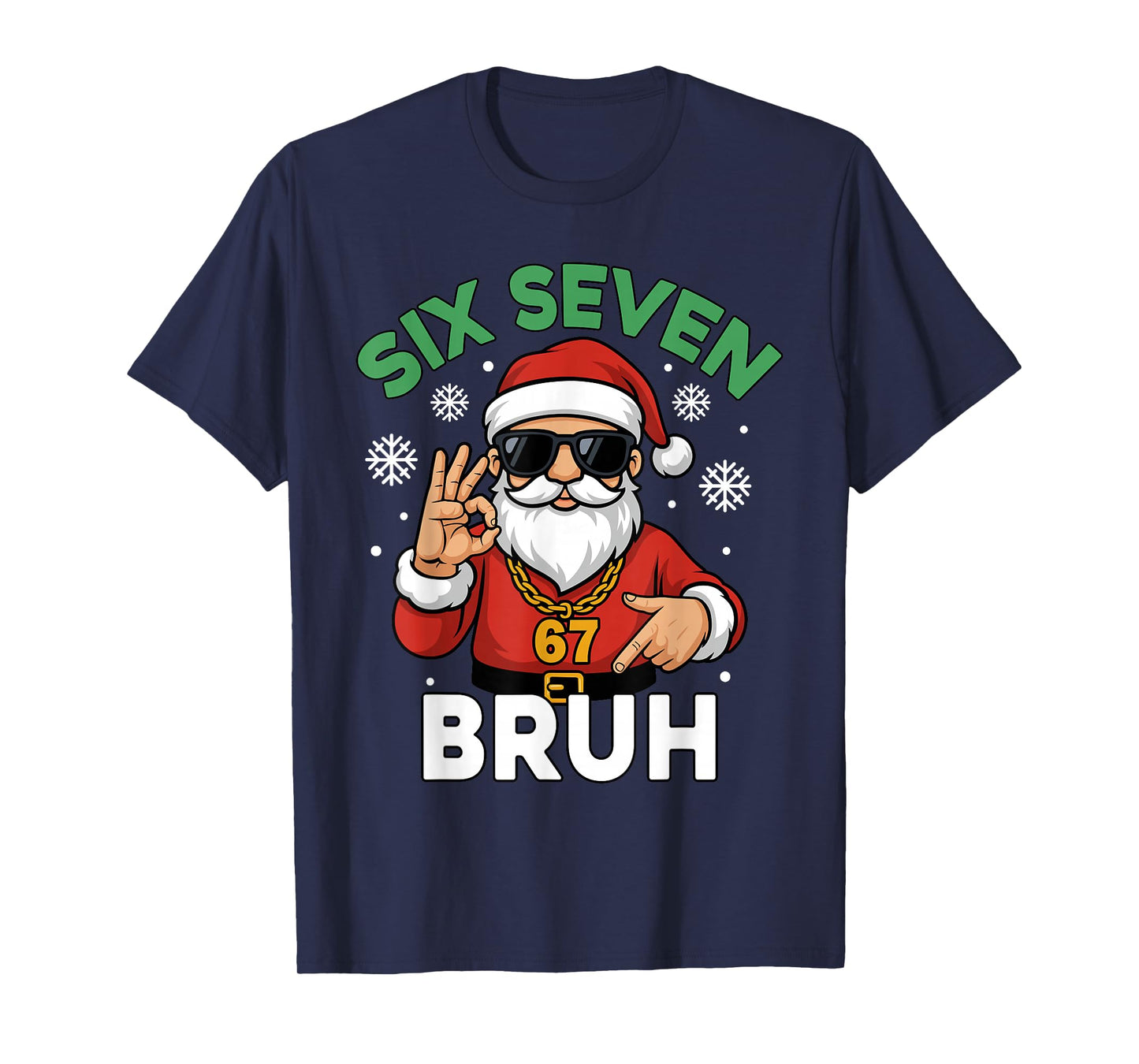 Six Seven 67 Christmas 6 7 Bruh Boys Kids 6-7 Meme Youth T-Shirt