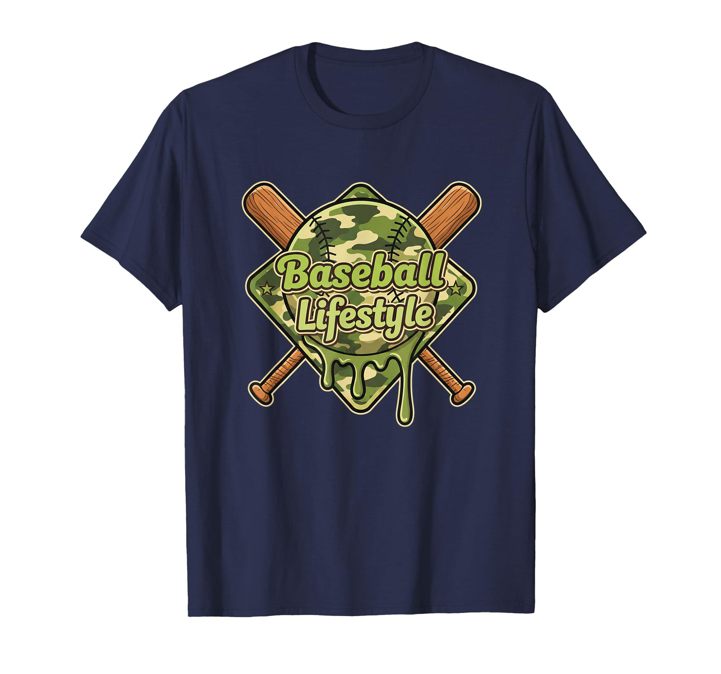 Baseball Drip, Youth Baseball Drip Camouflag T-Shirt