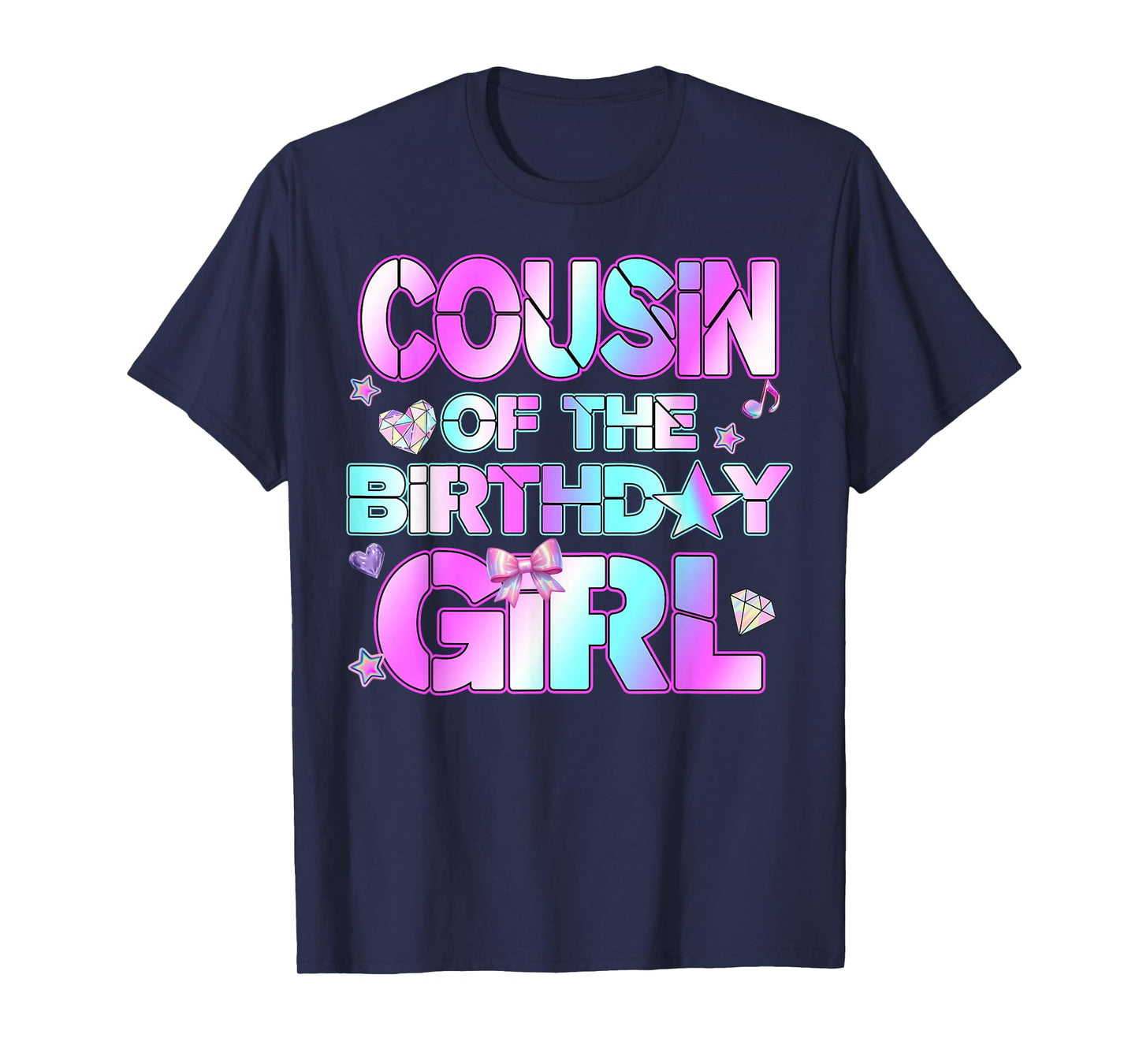 Cousin The Birthday Girl Kpop Family Birthday Party Girls T-Shirt