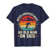 Vintage Skiing Shirt, Never Underestimate an Old Man On Skis T-Shirt