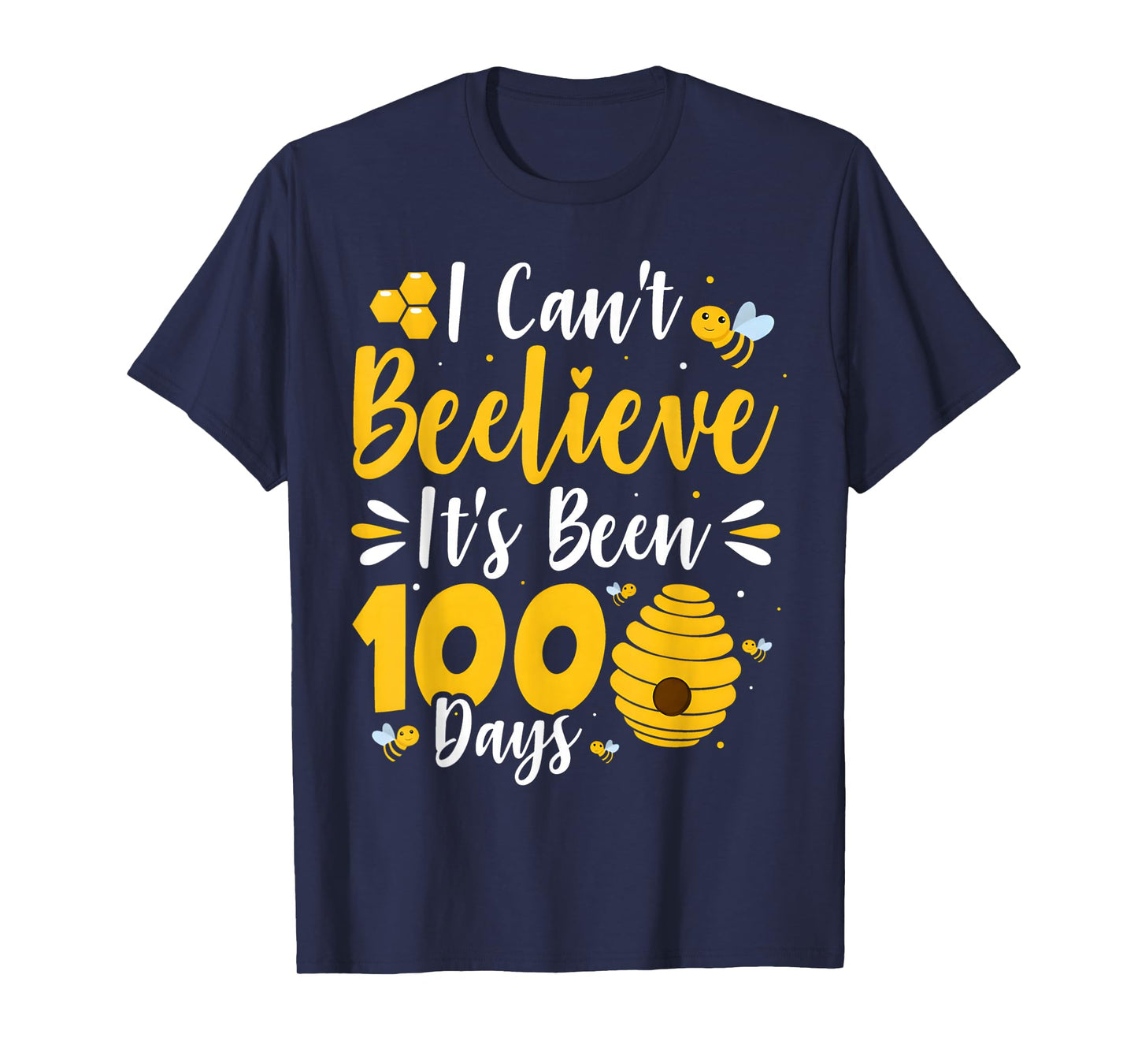 I Can't Believe It's Been 100 Days of School Bee 100th Kids T-Shirt