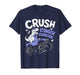 Crush Stomach Cancer Awareness Dino Ribbon Periwinkle Blue T-Shirt