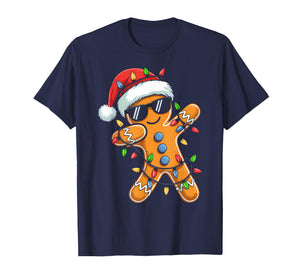 Dabbing Gingerbread Christmas Boys Girls Kids Funny Xmas Dab T-Shirt