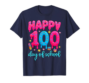 Happy 100th Day of School Teachers Student 100 Days Smarter T-Shirt
