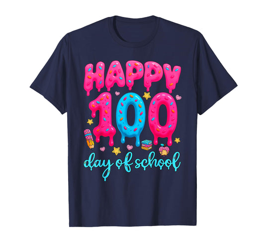 Happy 100th Day of School Teachers Student 100 Days Smarter T-Shirt