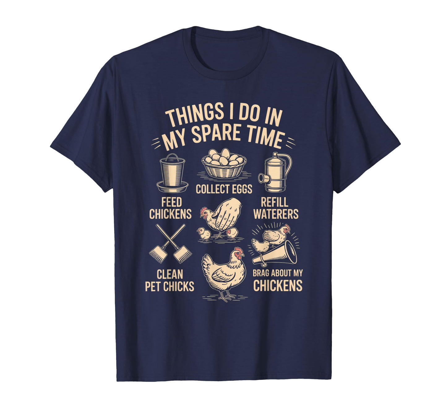 Funny Backyard Chicken Farm Joke Poultry Lover Humor T-Shirt
