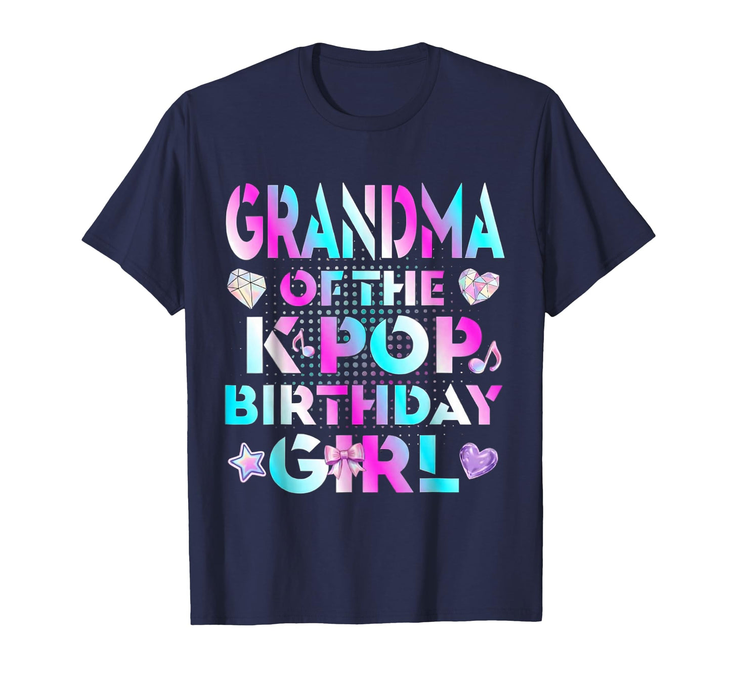 Grandma of The Birthday Girl Kpop Family Matching Party T-Shirt
