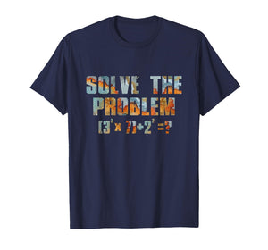 67 Meme Math Six Seven Solve Problem Teacher Brainrot Joke T-Shirt
