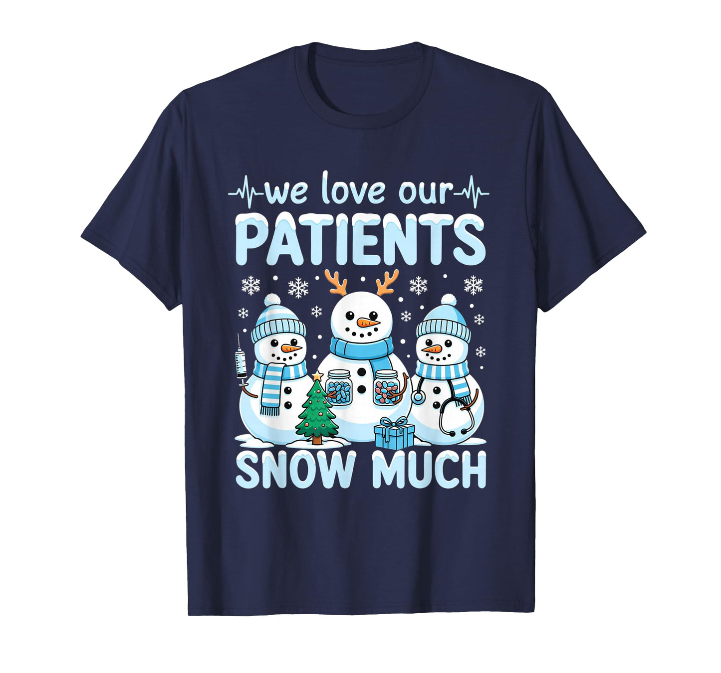 Funny Snowman Nurse Christmas Winter Holiday Healthcare T-Shirt