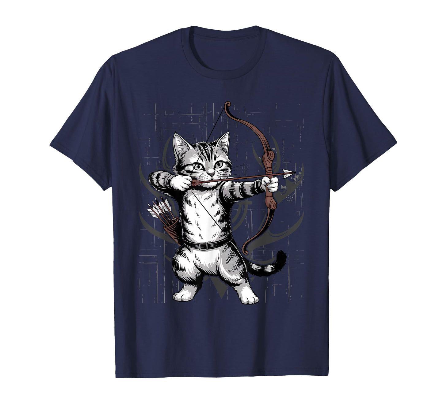 Vintage Archery Cat Kitten Lover T-Shirt