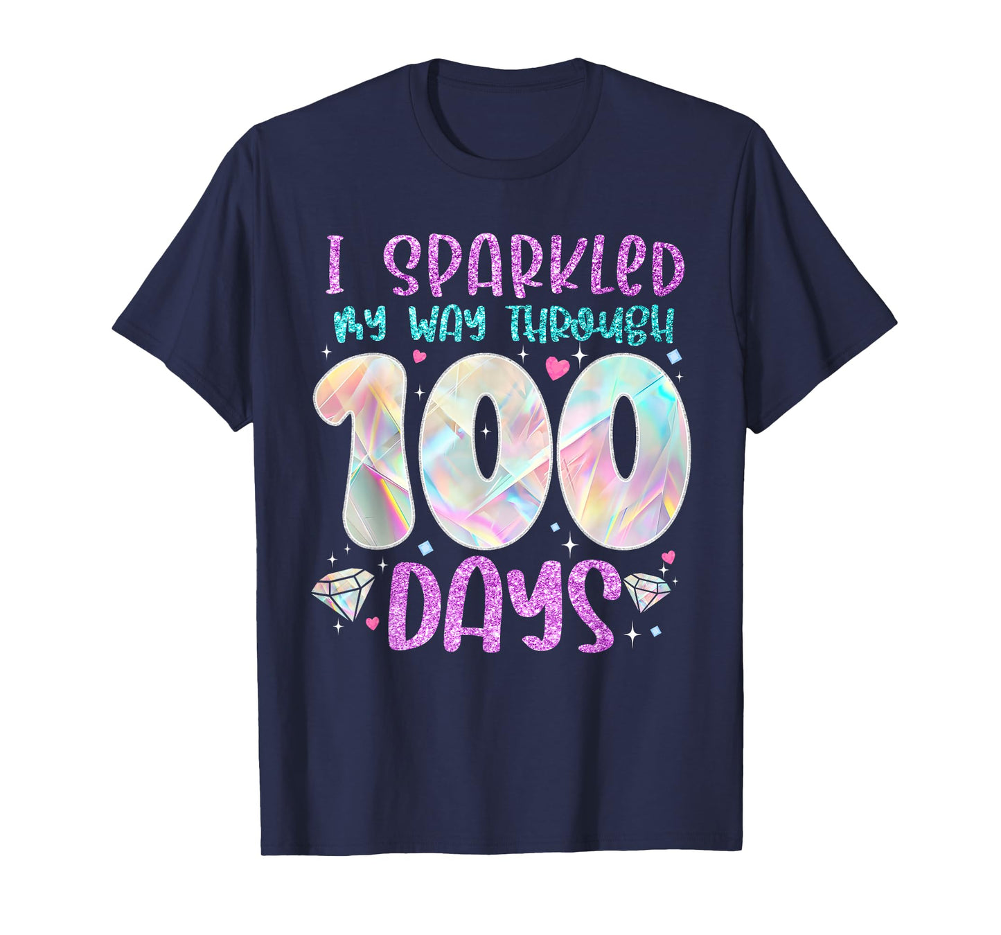 Funny 100 Days of School Teacher Student Kids 100th Day T-Shirt