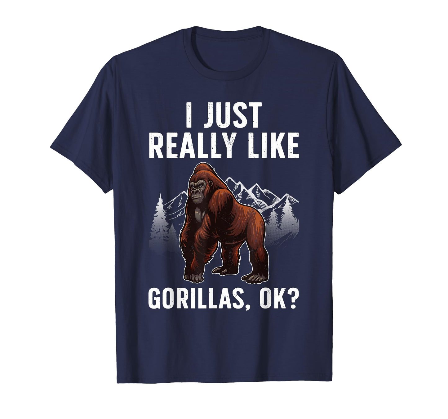 Cool Gorilla Art for Men Women Kids Ape Monkey Gorilla Fan T-Shirt
