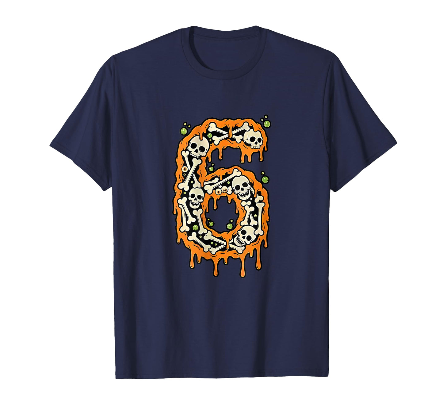Number 6 Six Seven 6 7 Meme Funny Design Couples Halloween T-Shirt