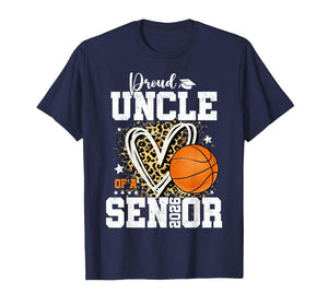 Proud Uncle of A 2026 Senior Graduate Basketball Leopard T-Shirt