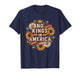 No Kings in America Bold Revolution Quote T-Shirt