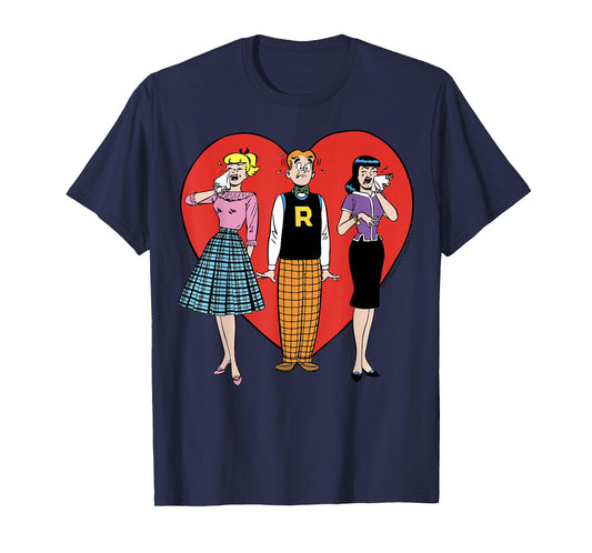 Archie Comics Love Triangle Crying Heart T-Shirt