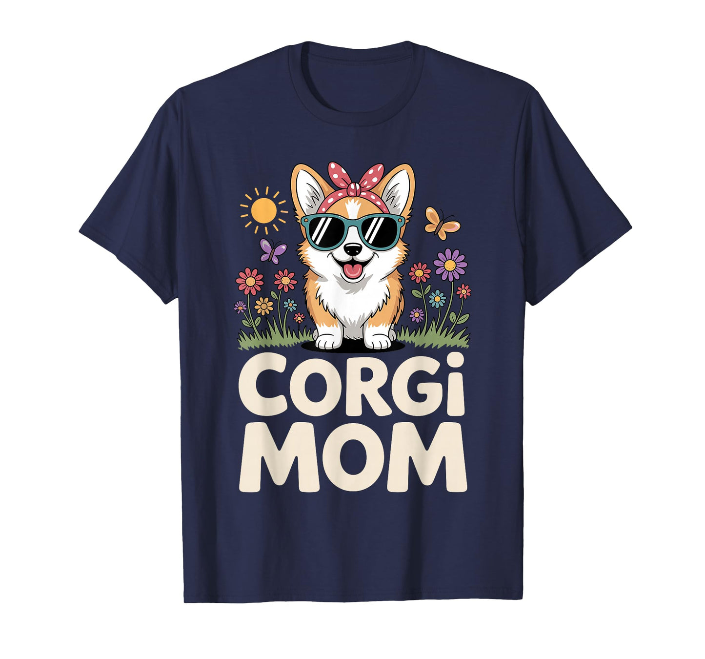 Cute Corgi Design for Women Girls Mom Dog Welsh Corgi Lovers T-Shirt