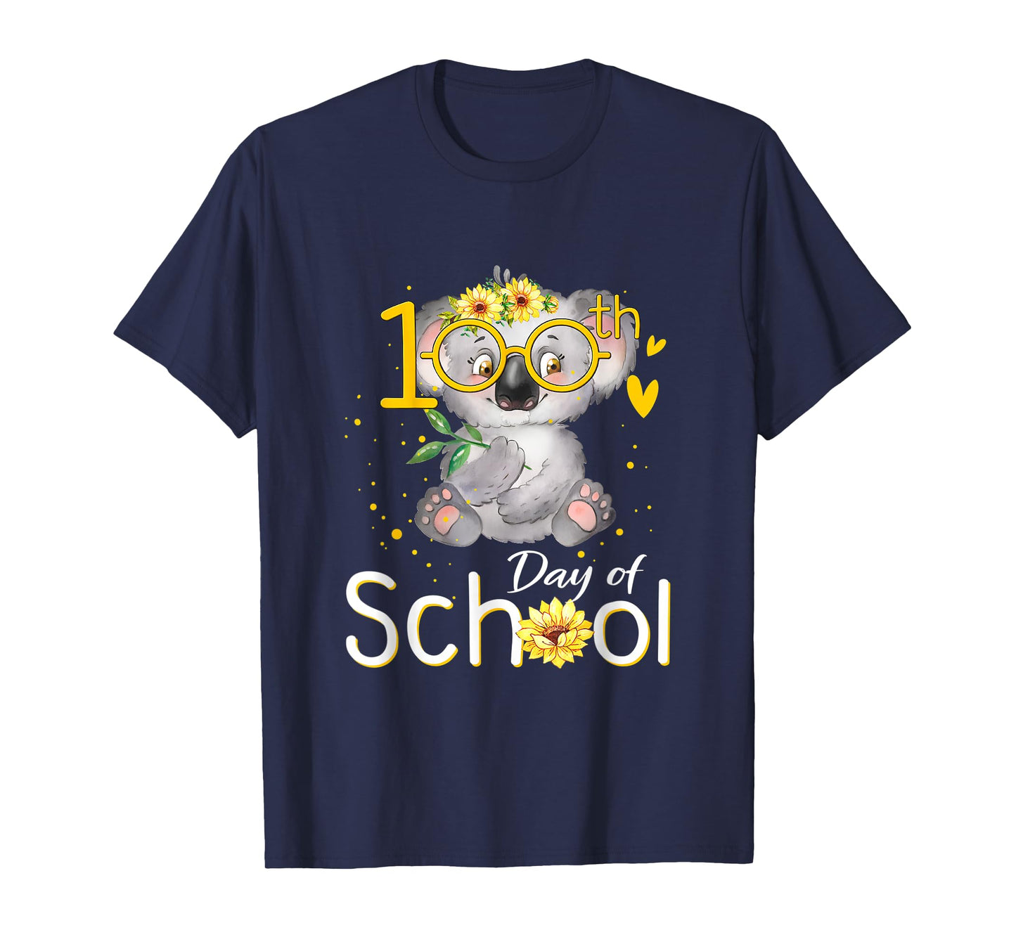 Happy 100 Days of School Koala 100th Day of School T-Shirt
