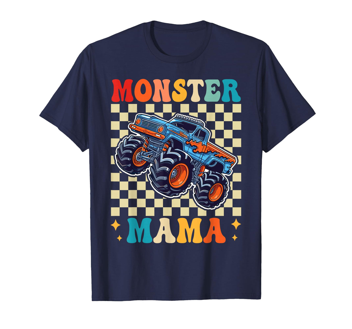 Monster Truck Mama Family Matching Monster Trucks Birthday T-Shirt