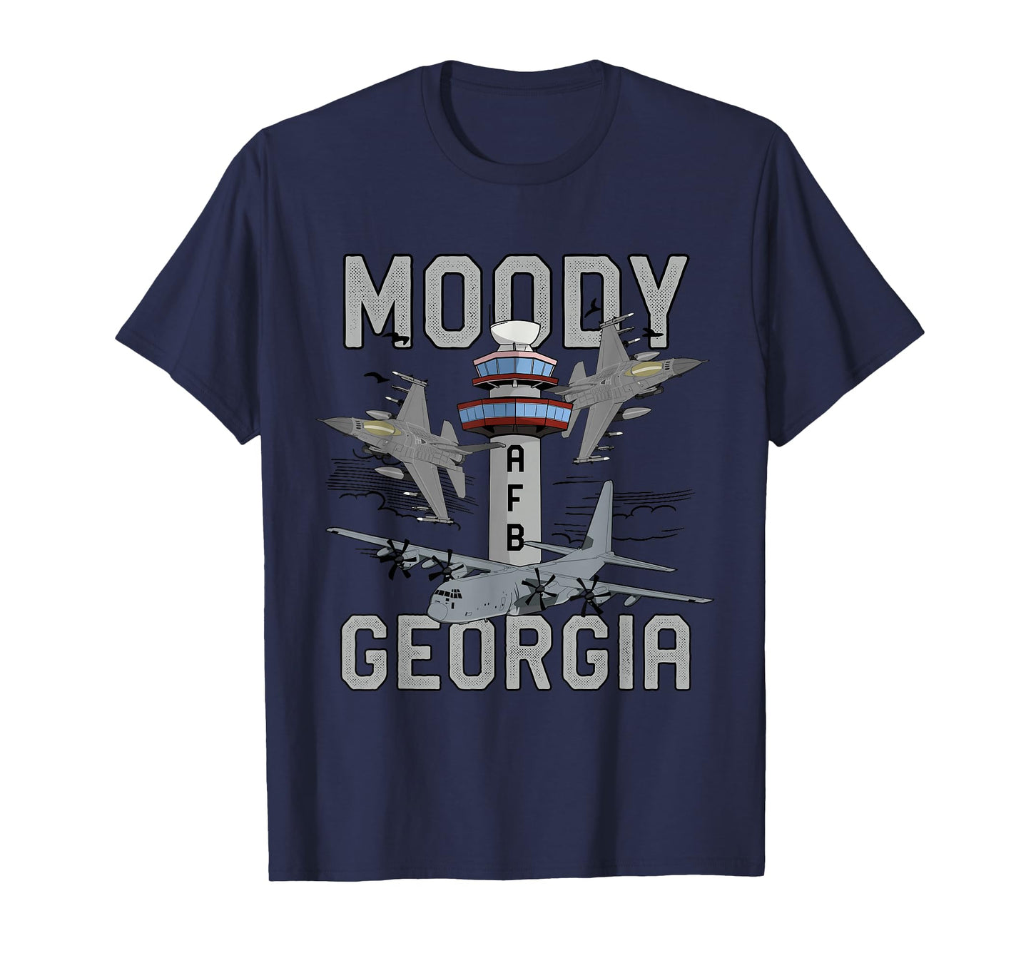 Moody AFB Georgia Air Force Base Fighter Jets Vintage Tee T-Shirt
