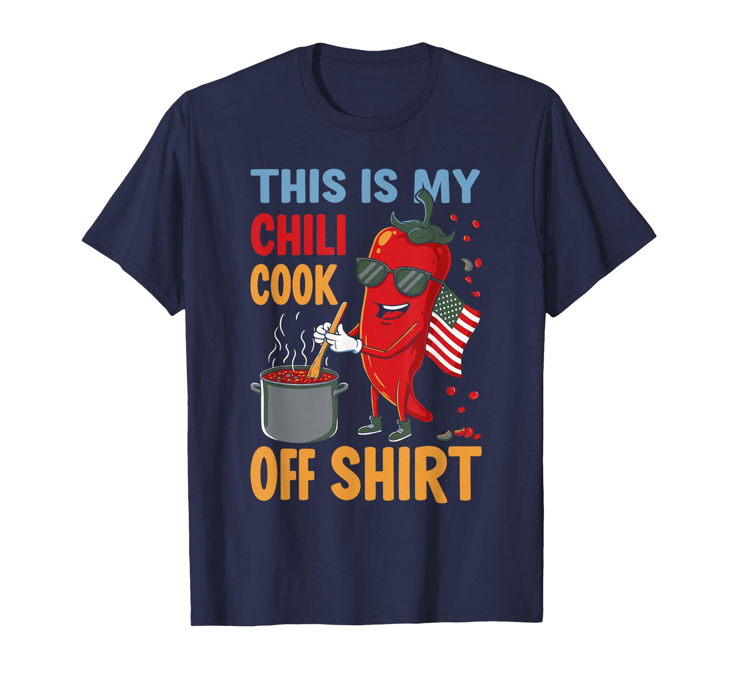 Funny Chili Cook Off Pepper Cooking Design T-Shirt