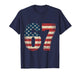 67 Patriotic American Flag USA Six Seven 6 7 Meme 67 T-Shirt