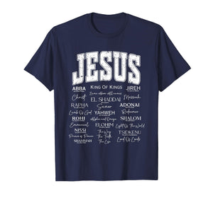 Jesus is King Names of God Hebrew Christian Worship Jesus T-Shirt