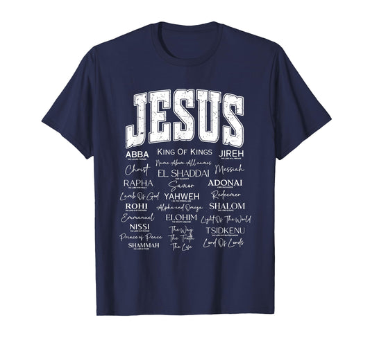 Jesus is King Names of God Hebrew Christian Worship Jesus T-Shirt