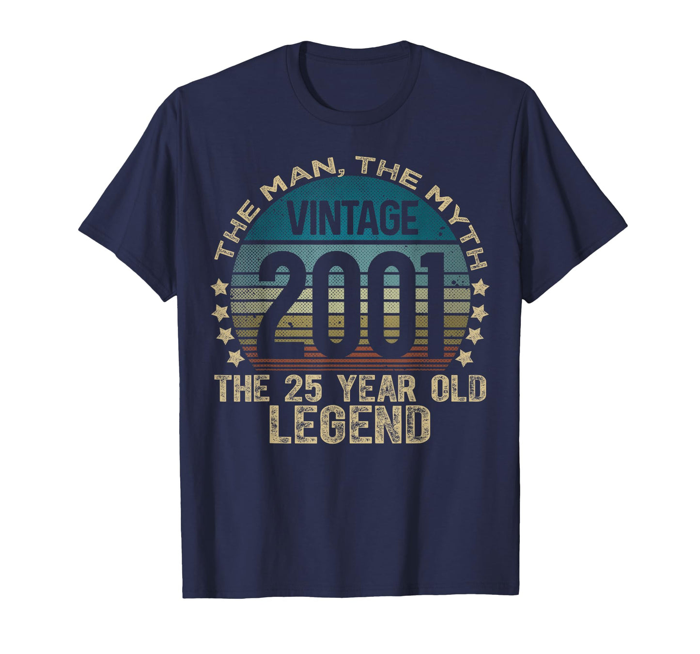 25 Year Old Gifts Vintage 2001 Limited Edition 25th Birthday T-Shirt