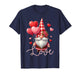Love Valentines Gnomes Cute Red Hearts Gnome Women Girls T-Shirt