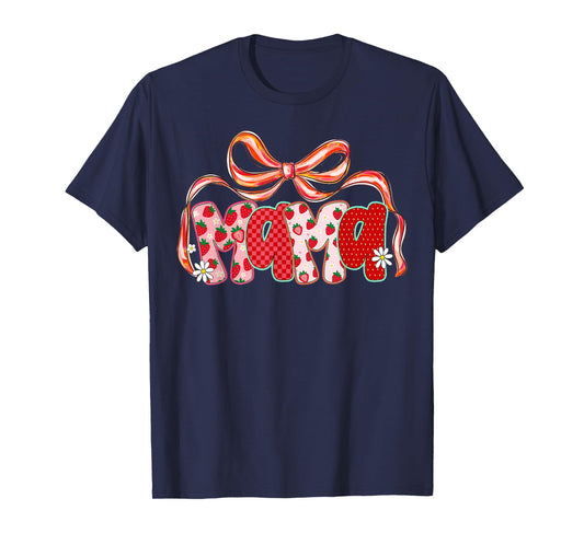 Mama of The Berry First Birthday of Girl Strawberry Mom T-Shirt
