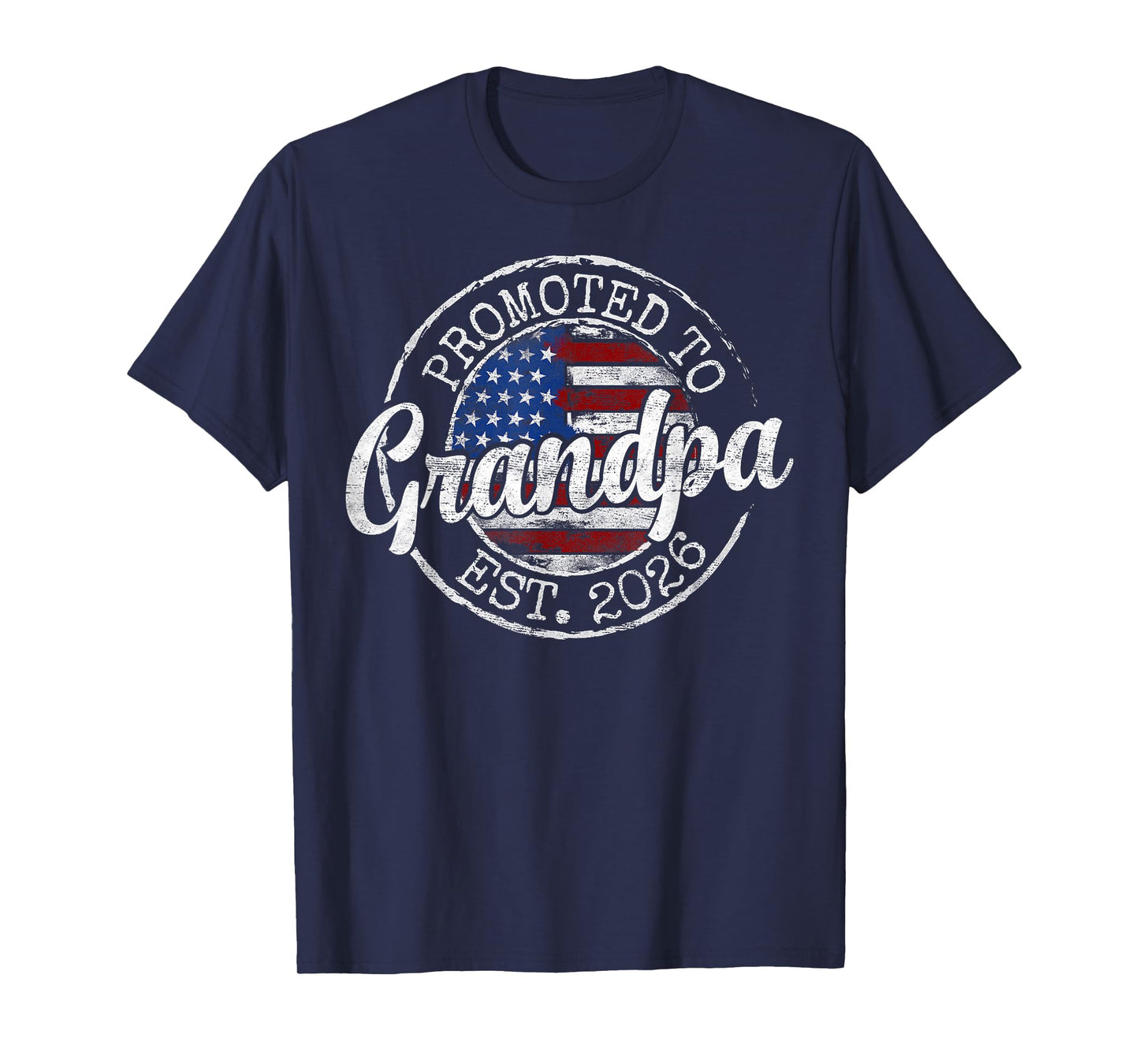 Promoted to Grandpa Est 2026 First Time Grandfather to Be T-Shirt