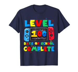 Game Controller Level 100 Days of School Complete Boys Girls T-Shirt