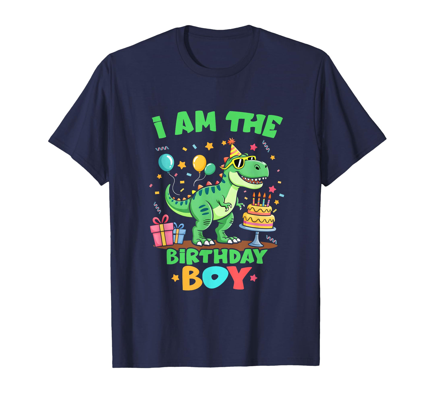 I'm The Birthday Boy T Rex Dinosaur Family Party Boys T-Shirt