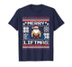 Merry Liftmas Funny Santa Claus Workout Gym Fitness T-Shirt