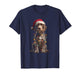 Wirehaired Pointing Griffon Christmas Graphics Dog Lights T-Shirt