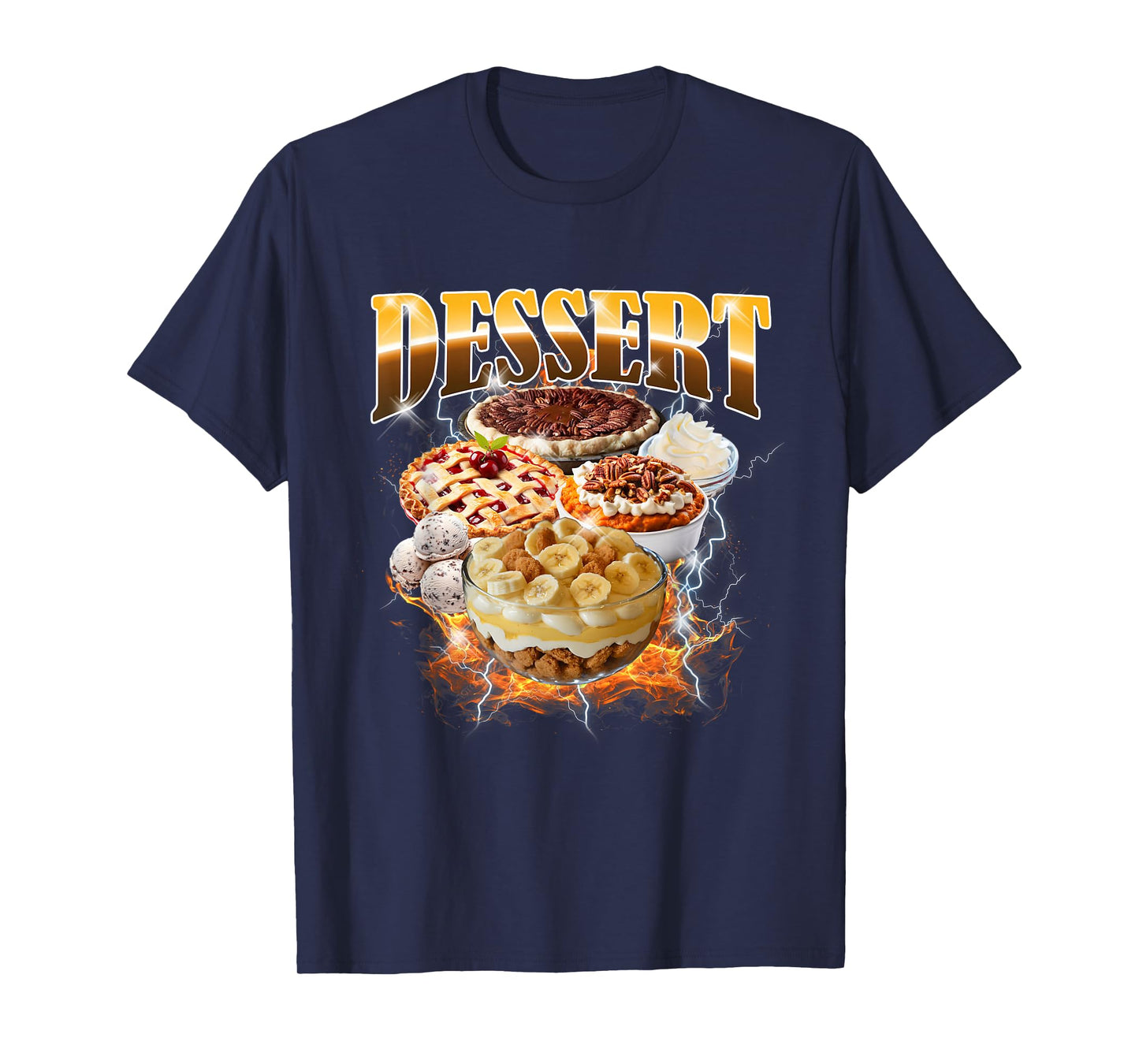 Thanksgiving Dessert Bootleg 90's Rap Rock Vintage T-Shirt