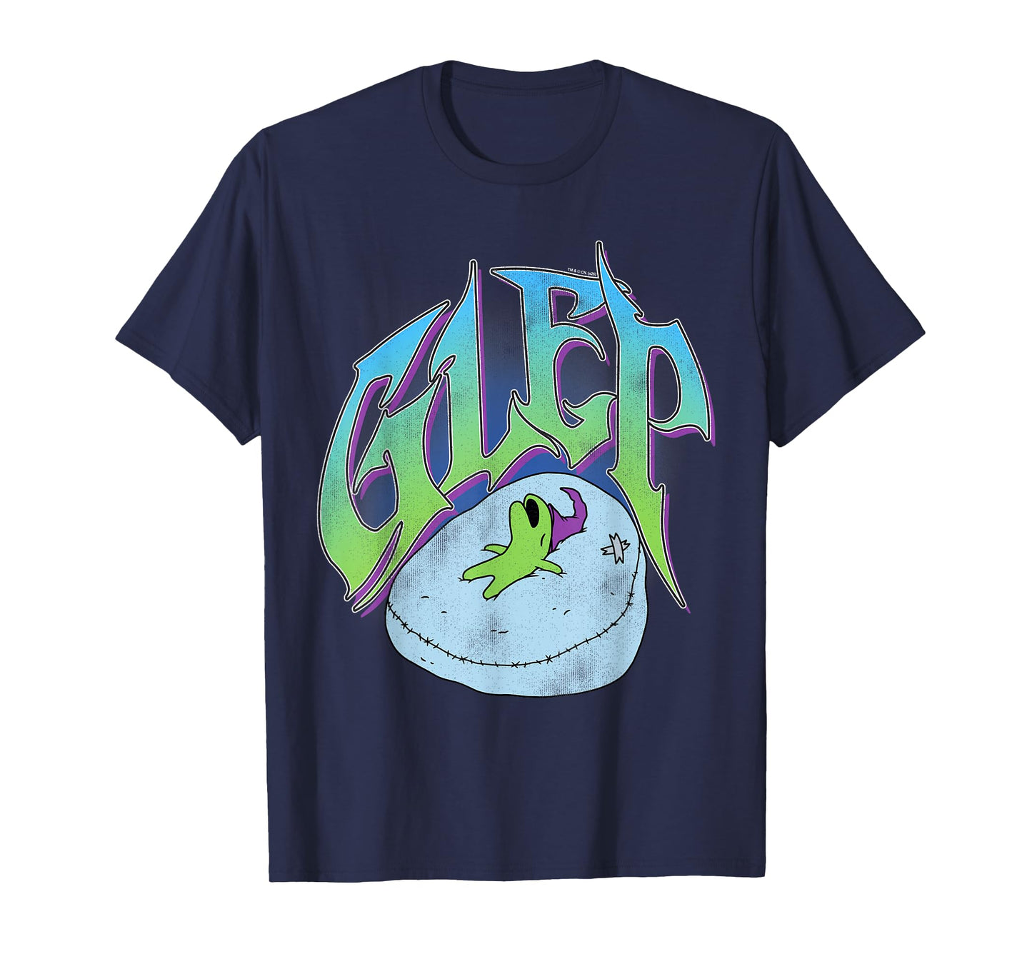 Smiling Friends Napping Glep Colorful Old English Cartoon T-Shirt