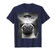 Vintage Pug UFO Encounters - Funny Cute UFO and Pug Selfie T-Shirt