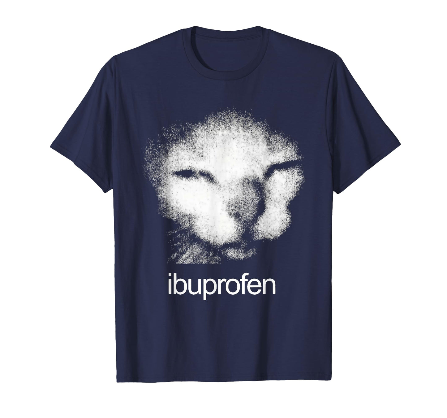 Funny Ibuprofen Cat Meme with Cringe Ugly Feline Face T-Shirt
