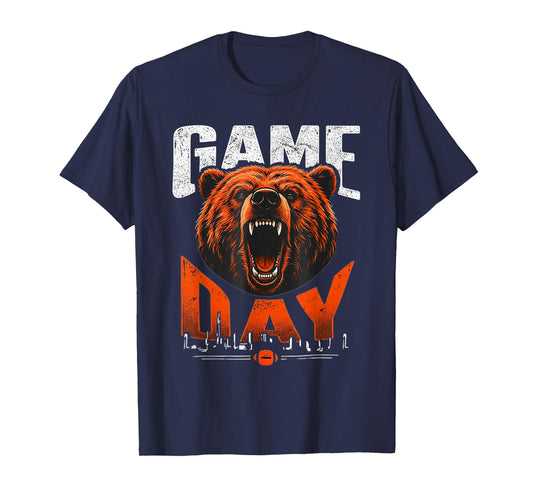 Game Day Funny Bear Men Women Vintage T-Shirt