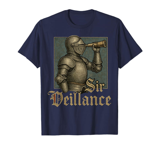 Sir Veillance Medieval Knight Renaissance Meme Funny Graphic T-Shirt